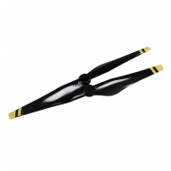 DJI Карбоновые пропеллеры 1345 (черные с желтыми полосками) Reinforced Quick Release Rotor
